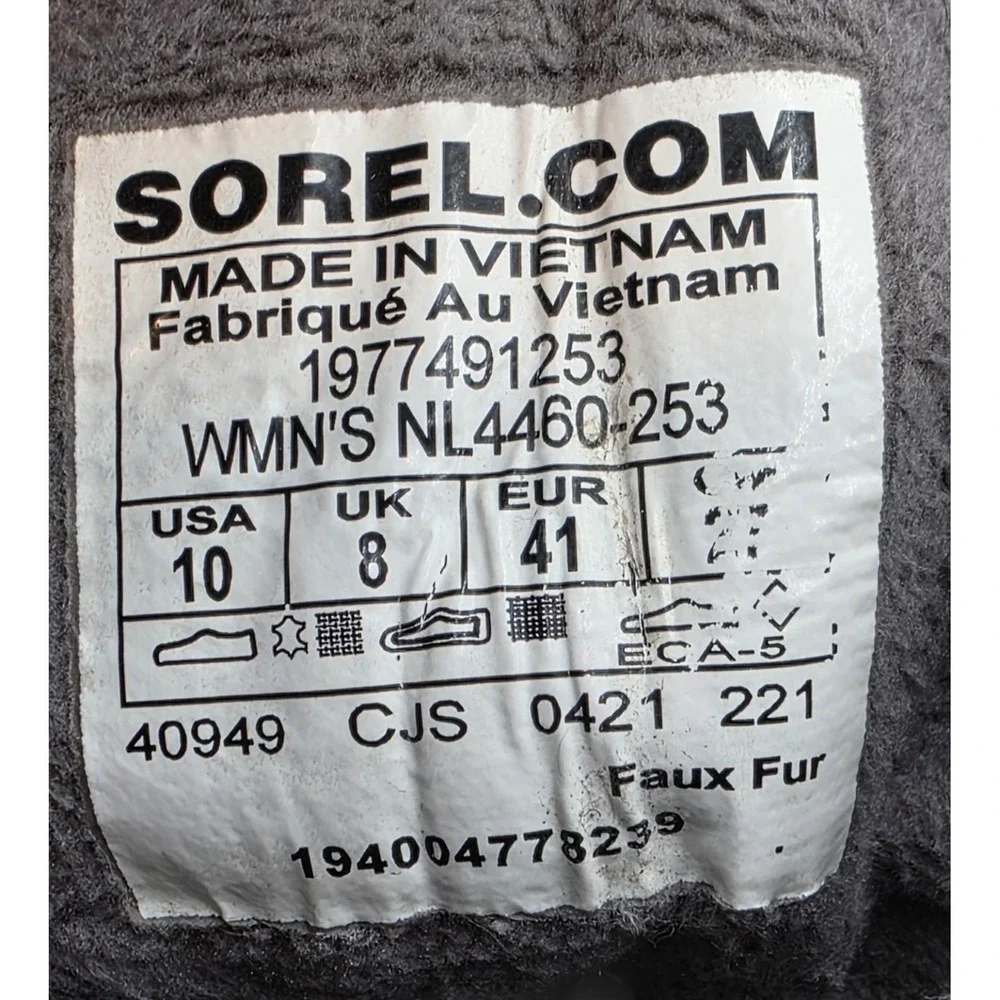 Sorel Women's 10 Explorer‎ II Joan Felt Waterproof Leather Suede Faux-fur Boots